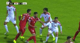 叙利亚0-0巴勒斯坦，赫里宾屡造险，萨利赫染红