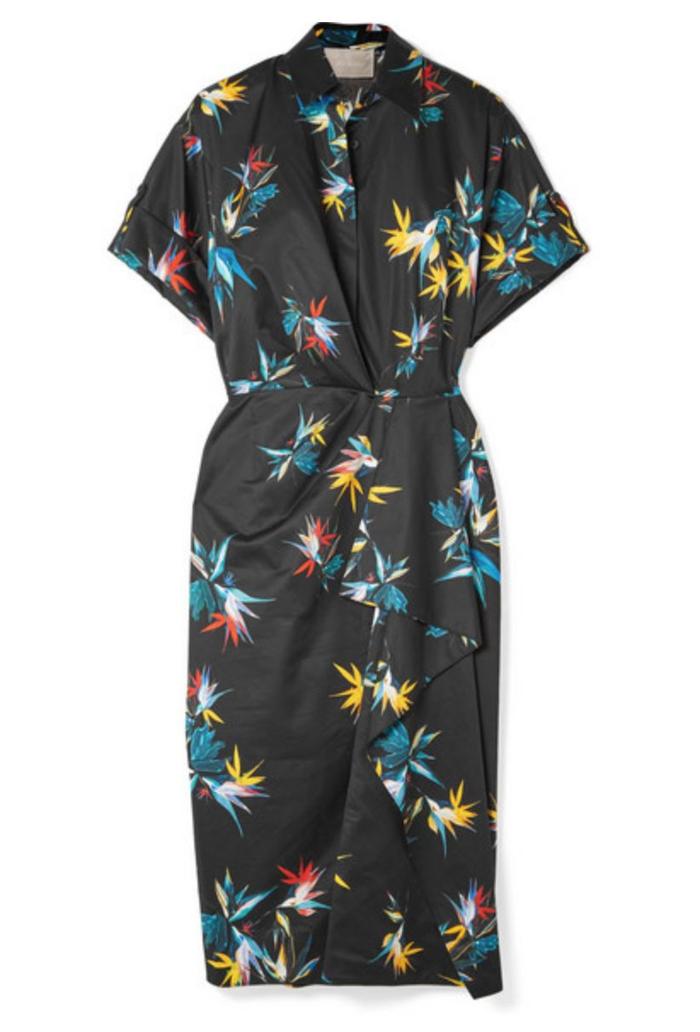 JASON WU 印花纯棉府绸裹身连衣裙 $1,854
