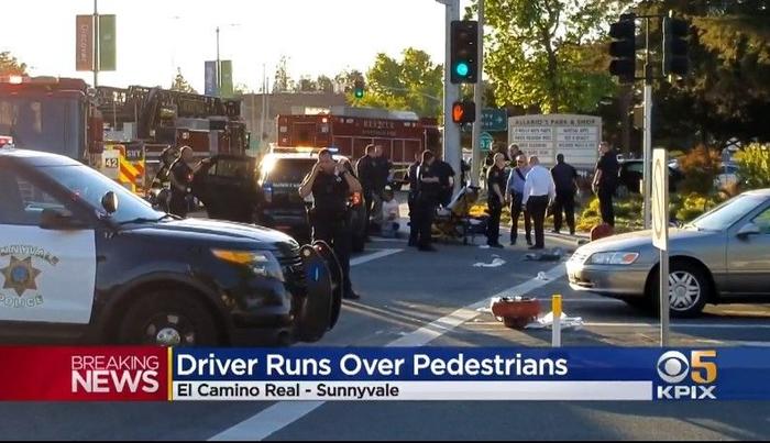 美国加州“模范公民”蓄意开车撞人群，多人重伤