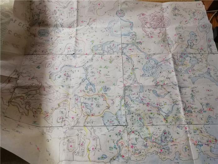 高手在民间：网友晒母亲手绘《塞尔达传说：荒野之息》地图