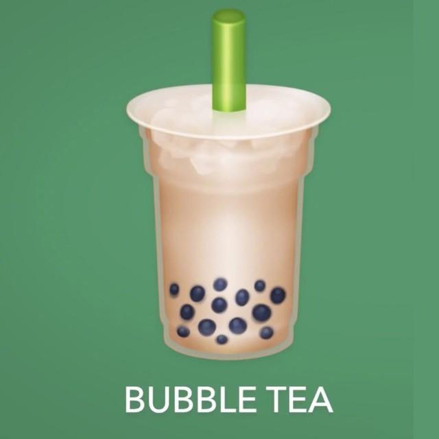 珍珠奶茶emoji(图源自微博)