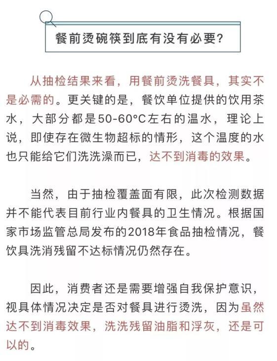 涨知识｜餐前烫碗筷到底有没有必要？这份检测报告回答你