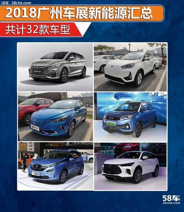 2018广州车展新能源车汇总 共32款车型