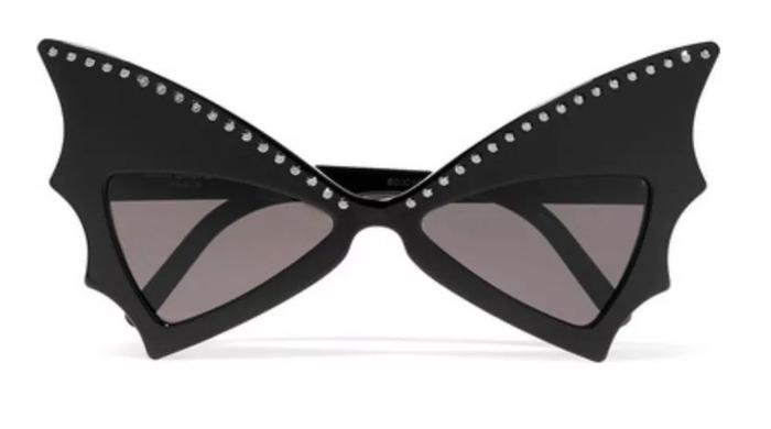 SAINT LAURENT 水晶缀饰板材猫眼太阳镜 $969