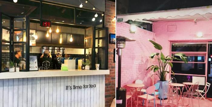 (图片说明:鹿角巷、小啾啾奶茶等网红店凭借环境风格吸引年轻人。)