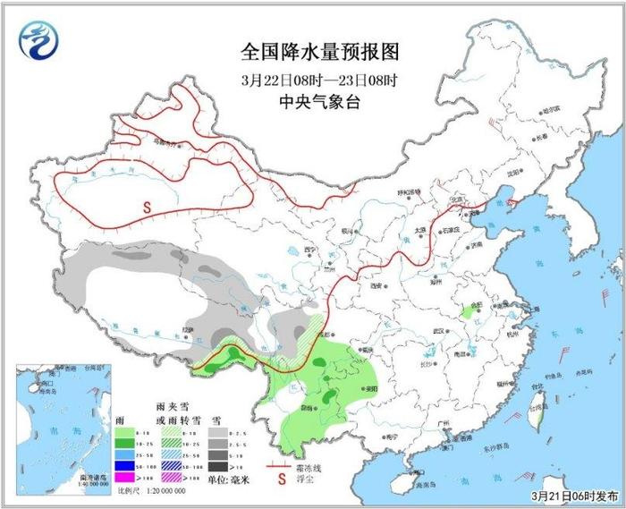 未来三天中东部无明显降水 东部海域有7～8级大风