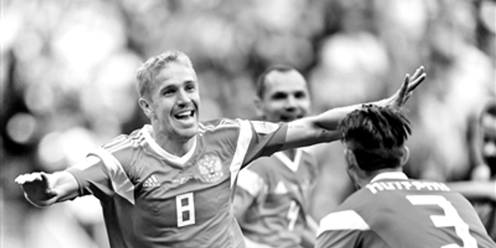 俄罗斯队5球完爆沙特