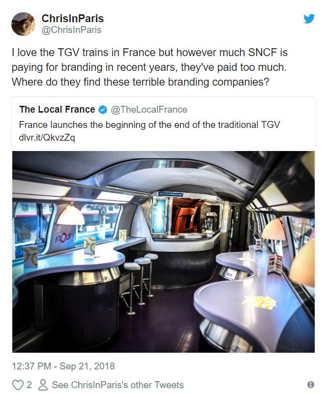 法国高铁改头换面，TGV将永远消失啦？SNCF给自己所有的产品名称里都加了“Oui”