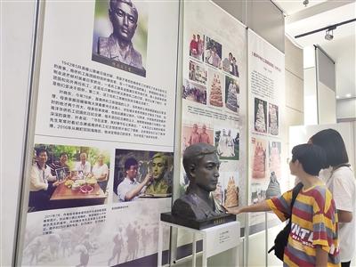 纪念南侨机工回国抗战80周年图片雕塑展在省图开展