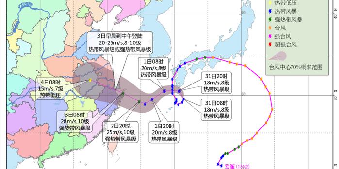 台风云雀正在路上,什么时候影响江苏?哪里的