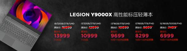 高性能标压轻薄本LEGION Y9000X解密X的创造力量