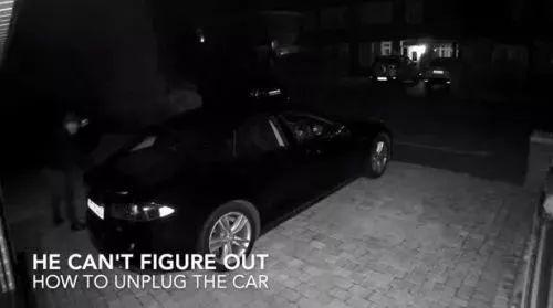 特斯拉车主公布Model S被盗视频 50秒打开车门