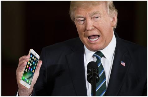 特朗普“痛惜”苹果手机移除Home键 遭调侃后知后觉