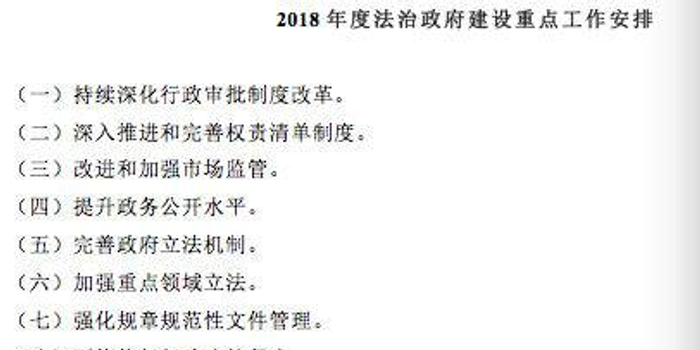 建设法治政府 2018年四川要做20件大事