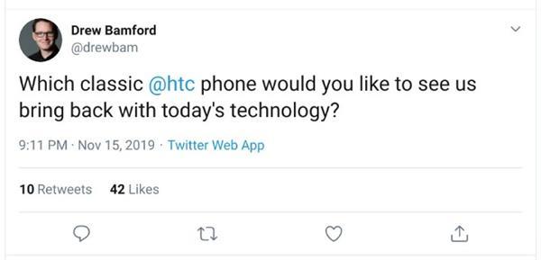 HTC玩情怀？要推出经典复刻版手机，你们希望哪款被“带回来”