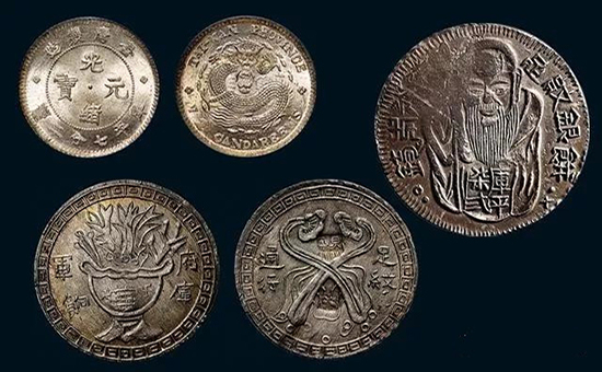 清朝和民国时期铸造的银币:台湾省造银币与上海造银币