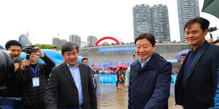2018年长江三峡中华鲟放流活动在湖北宜昌举