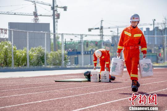 太原市消防救援支队组织开展比武竞赛