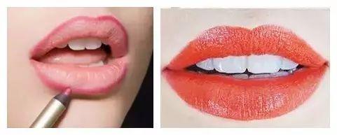 嘴巴偏薄