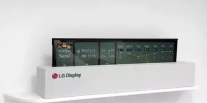 LGD这款65寸卷屏OLED电视很有创意