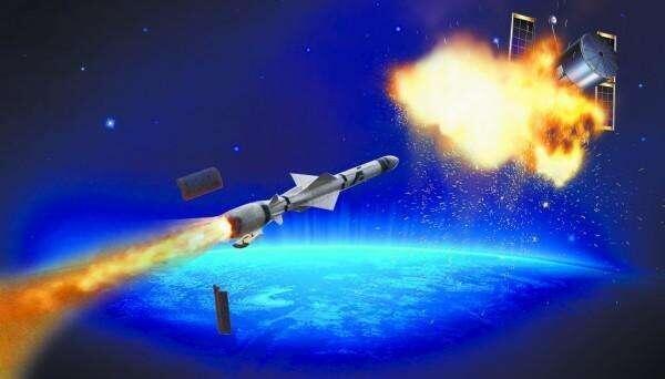 图为天基反卫星武器
