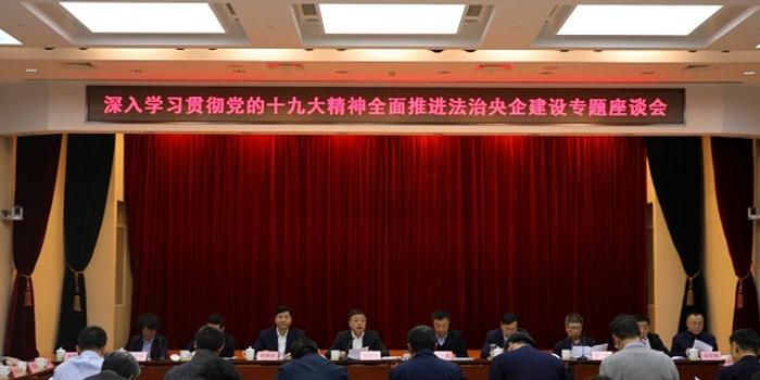 中央企业法治建设座谈会在京召开