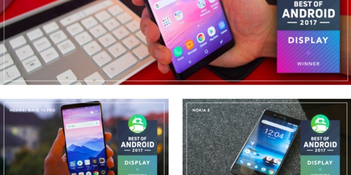 外媒评2017屏幕最佳安卓手机:三星Note 8夺冠