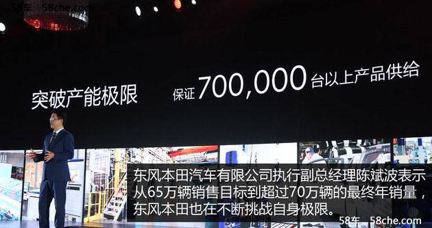 本田今年销量将破140万 明年推纯电动SUV