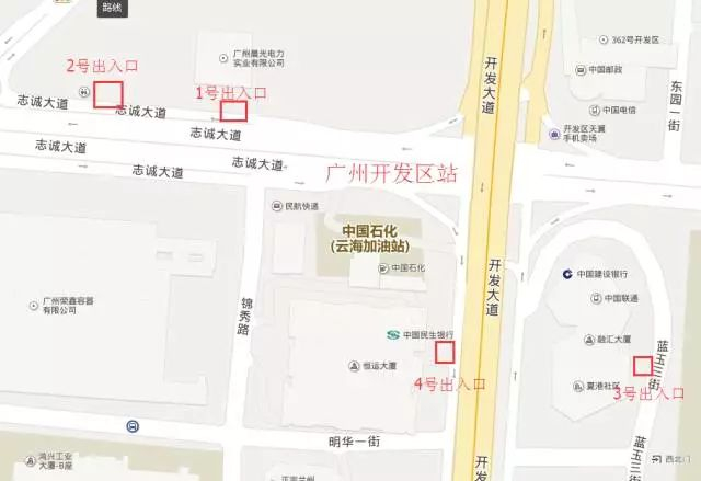 出入口在地图大概位置图