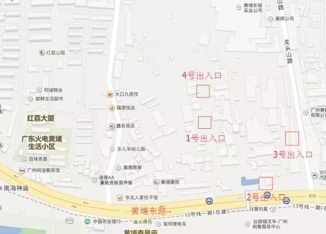 出入口在地图大概位置图