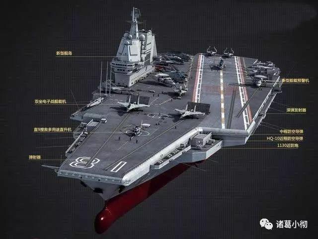 图为网上流传的中国003型航母CG图
