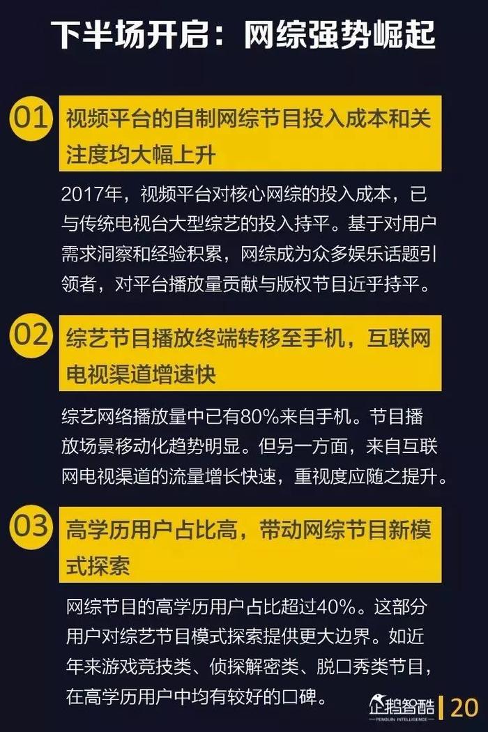 40页报告深度洞察综艺用户，预测综艺下半场的四大趋势