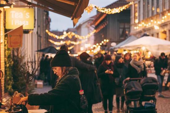 哈佳老城圣诞集市。Photo: Ingeborg Lindseth