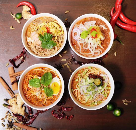 四种口味的叻沙(Laksa)来源:马来西亚航空
