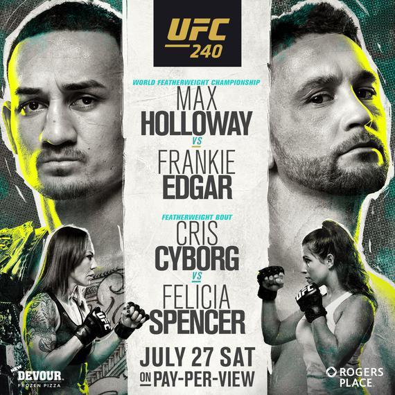 UFC240前瞻：霍洛威VS埃德加酿史上最佳羽量级冠军战