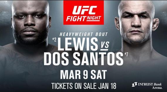 ＂黑色野兽＂刘易斯VS桑托斯重量级对决领衔UFC堪萨斯赛