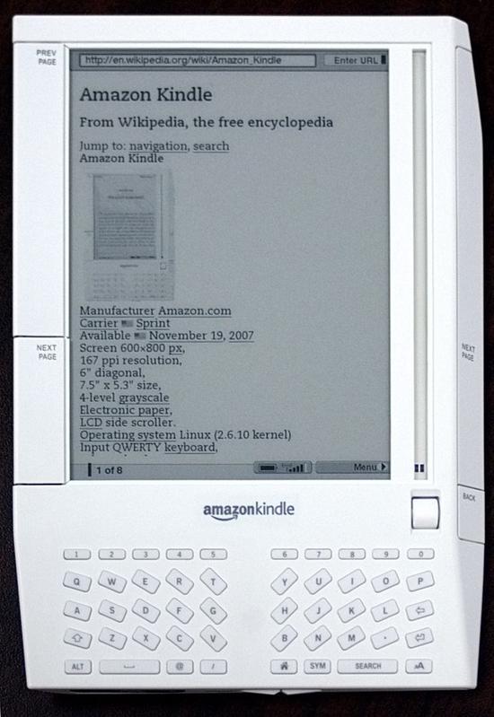 ▲ 第一代 kindle