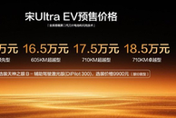 宋Ultra EV预售15.5万起 搭载第二代刀片电池及闪充技术