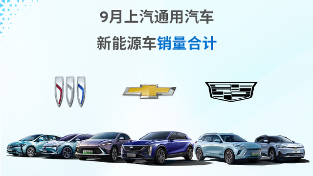 上汽通用9月新能源家族销量数据公布