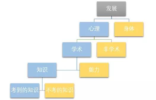 中国学生更擅长蓝色部分的学习