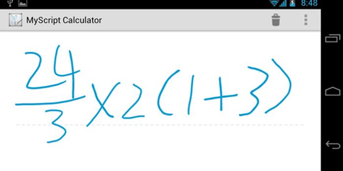 MyScript Calculator:直接手写数学公式计算器