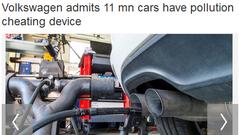 大众承认在1100万辆车上装有作弊装置