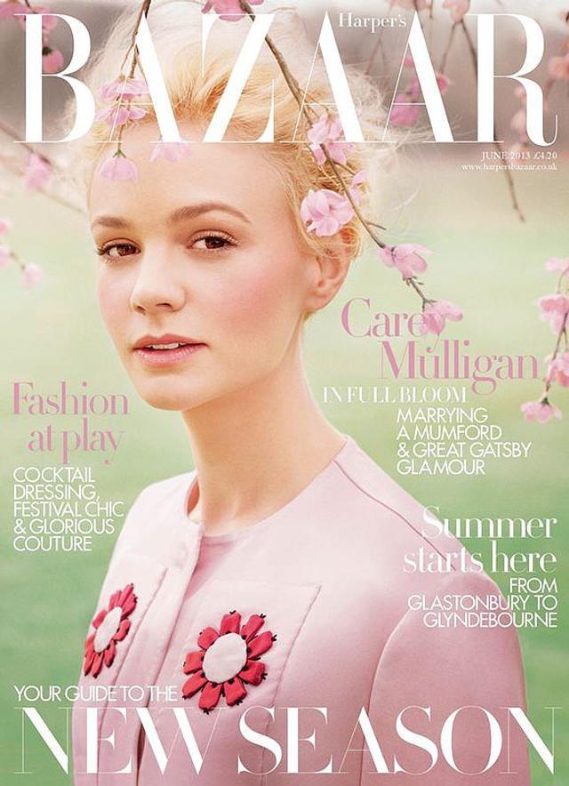 72            harper's bazaar> 英国版 封面人物:carey