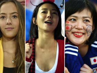 亚洲杯各国女球迷性感PK