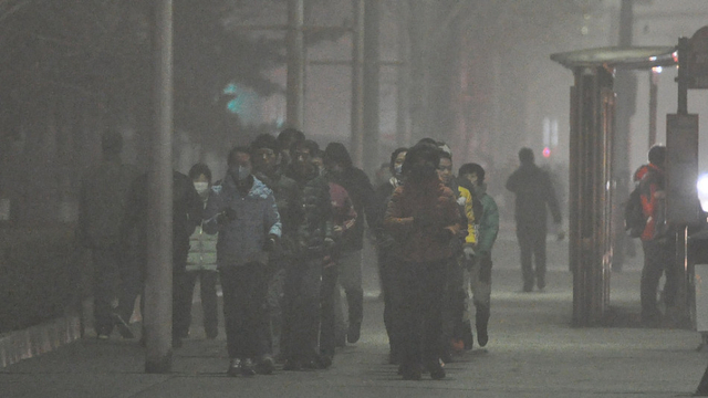 12月22日，沈阳：雾霾严重