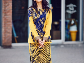 女星都爱穿开叉裙