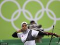 图文-射箭女子个人淘汰赛精彩瞬间 埃及选手