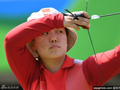 图文-齐玉红吴佳欣女子射箭个人赛晋级 齐玉红晋级