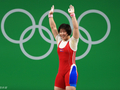 图文-女子75kg级举重朝鲜选手林宗心夺金 奖牌得主