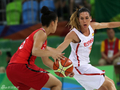 图文-奥运女篮小组赛 西班牙73-60加拿大 后仰跳投
